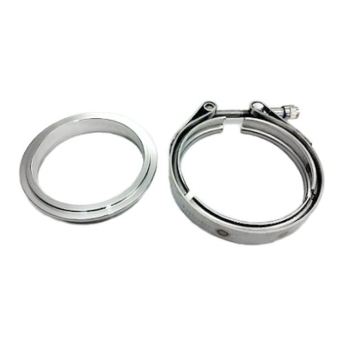 Stainless Downpipe Flange and Clamp set  3