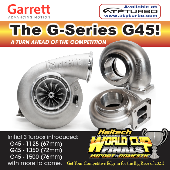 Garrett rolls out the NEW G-Series G45 with the initial three compressor wheel sizes, 67mm, 72mm, and 76mm.....just in time for World Cup Finals