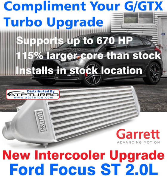 Compliment your G/GTX Turbo Upgrade with a Garrett Intercooler for the Ford Focus ST 2.0L