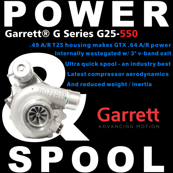 Garrett G Series G25-550, Power & Spool