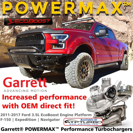 POWERMAX DIRECT FIT PERFORMANCE TURBOCHARGERS!...2011-2017 Ford 3.5L EcoBoost Engine Platform