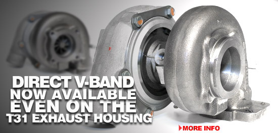 Direct V-Band Now Available Even on the T31 Exhaust Housing