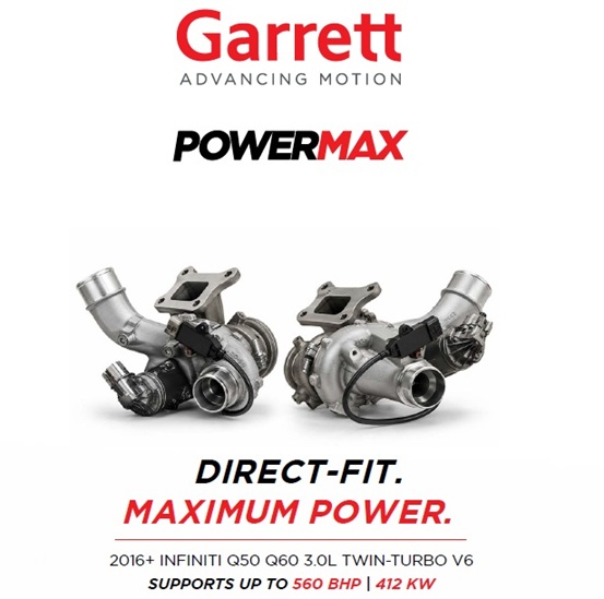 Garrett Turbo Upgrade, Infiniti Q50 Q60 3.0LG 2017+ Kit (L&R) MGT1446Z, P/N: 959783-5001S