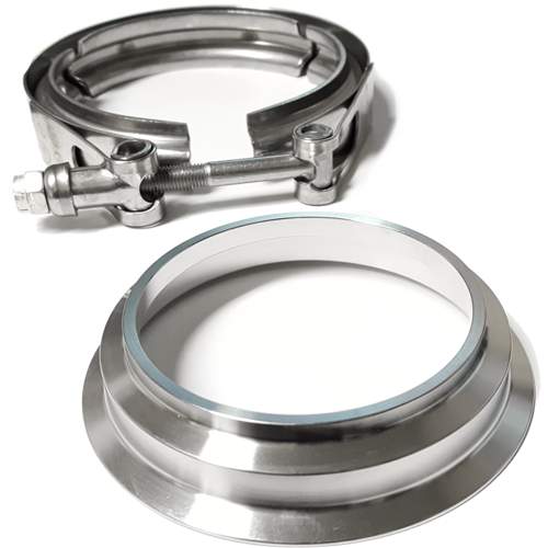 Ispeedytech 4 Marmon Turbine v Band Flange /& Clamp kitd 4.21 for Borg Warner Turbo S200 S200-SXE S300 S300-SXE S200SX S300 S257 S366 s369