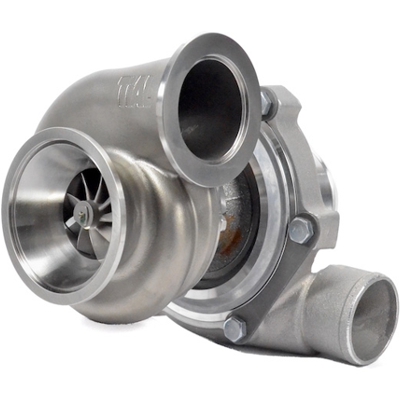 Garrett GT3076R Compact T04B (GT28 Style) CompHsg + TiAL .63 A/R Stainless V-Band Turbine Hsg.