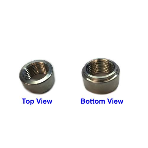Weld Bung, O2 Sensor Fitting (304 Stainless Steel) 18mm - RECESSED / STEPPED