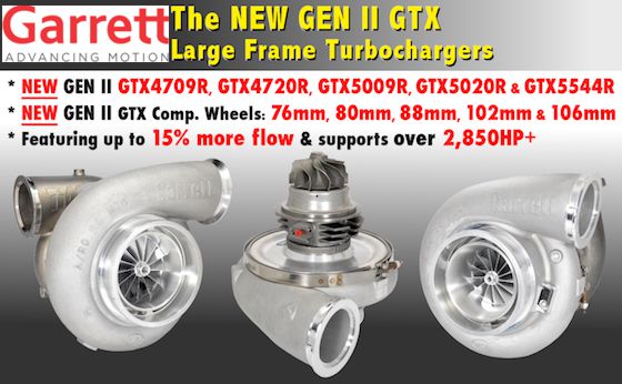 Garrett GTX5544R Gen2-106mm Turbocharger with Tial 1.15 A/R Stainless Housing