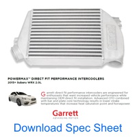 Download Garrett Spec Sheet