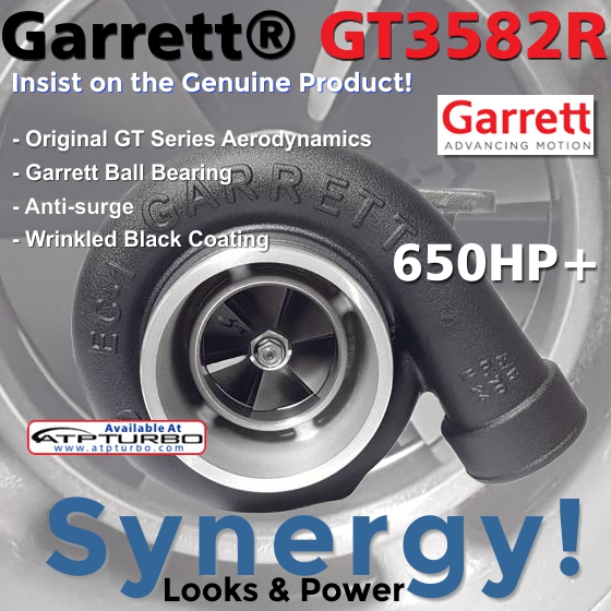 Power and looks with the Garrett GT3582R...Insist on the genuine product!